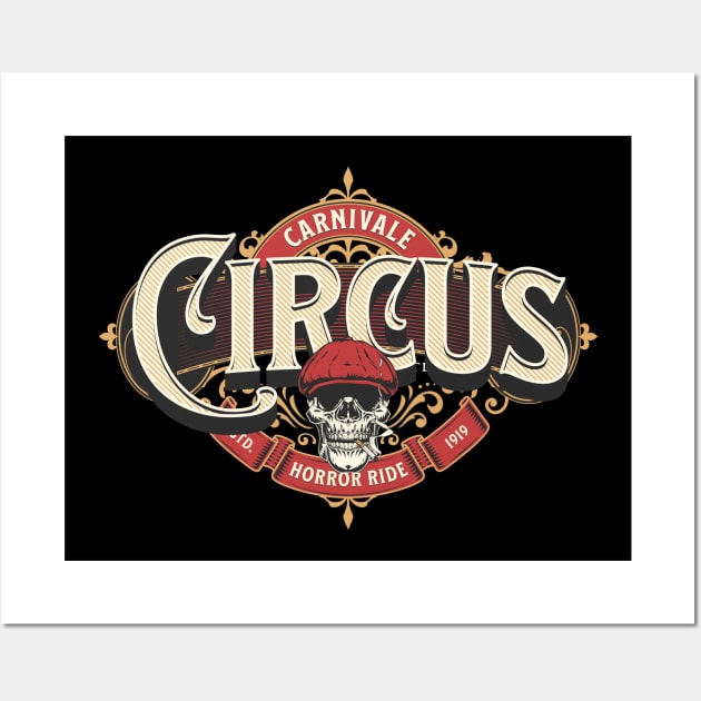 Circus carnival horror Wall Art by SpaceWiz95